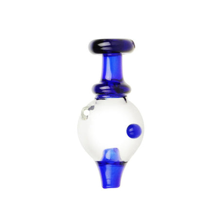 28mm UV Reactive Borosilicate Glass Spinning Ball Carb Cap for Dab Rigs, Front View