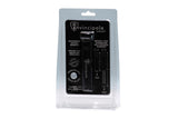 aluminum downstem with free screens, black