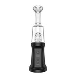 Ispire daab Induction eRig Kit front view on white background, portable vaporizer with clear glass top