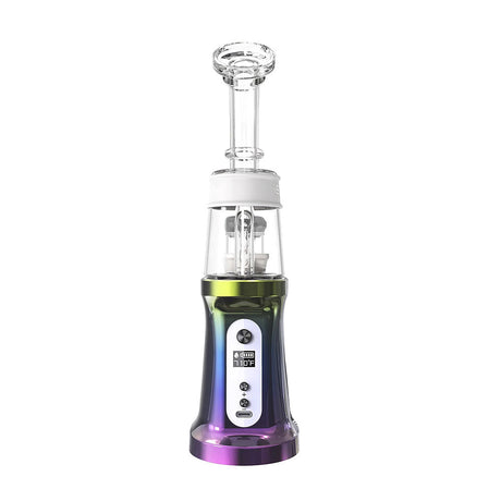 Ispire daab Induction eRig Kit with clear glass top and digital display, front view on white background