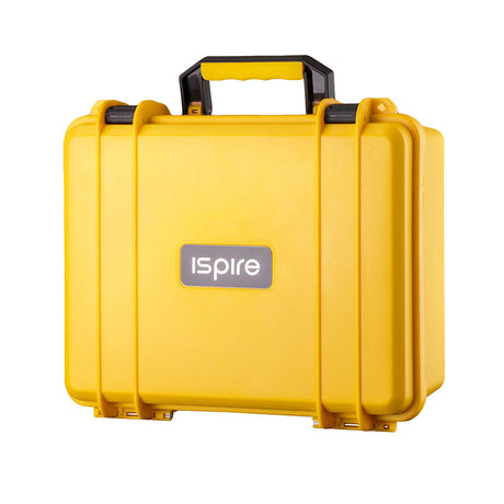 Ispire daab Induction eRig Kit in a durable yellow carrying case with secure handle, front view