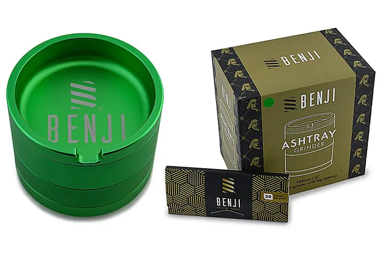 Benji XL Ashtray Grinder open chambers