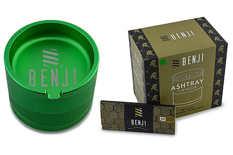 Benji XL Ashtray Grinder open chambers