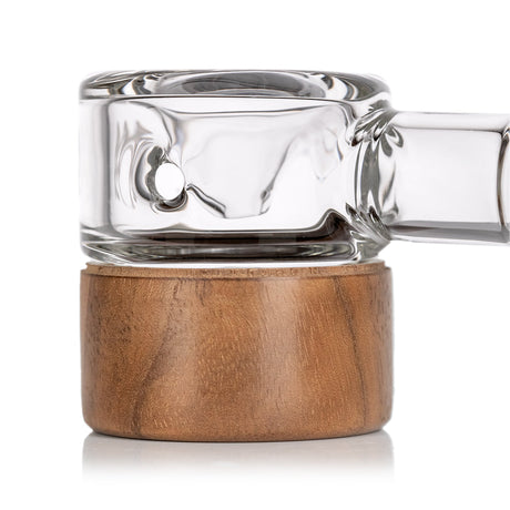 MJ Arsenal Alpine Series Granby Spoon Pipe, Borosilicate Glass, Close-up Side View