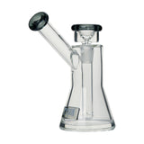 Tyson Upper Cut Bubbler, clear borosilicate glass, 14mm bowl side view on white background