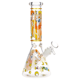 Japanese Animation Girl Blue Beaker Glass Water Pipe | 10" | 14mm F