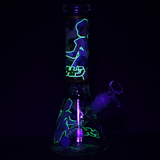 Japanese Animation Girl Orange Beaker Glass Water Pipe | 10" | 14mm F