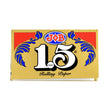 JOB 1.5 Gold Rolling Papers pack front view on a white background, premium rice paper from France