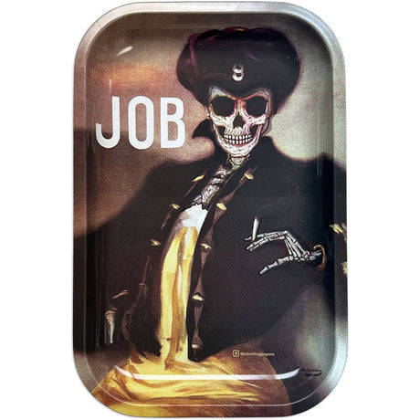 JOB X-Ray Series Metal Rolling Tray with a skeleton design, compact and durable, top view