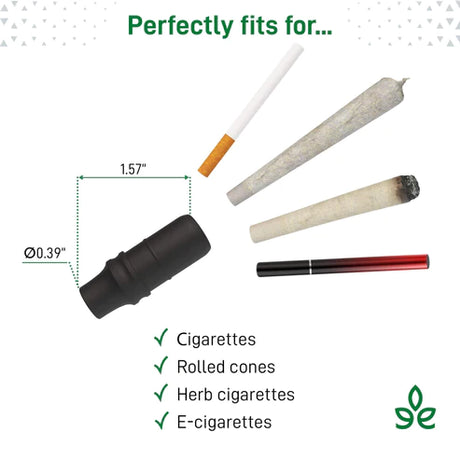 Weedgets Doob Tube Filter Tips, Portable Silicone, for Various Smokables, White Background