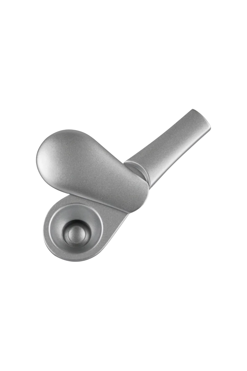 Journey Pipe J3 in zinc alloy, magnetic closure, portable design, 3.8" side view on white background