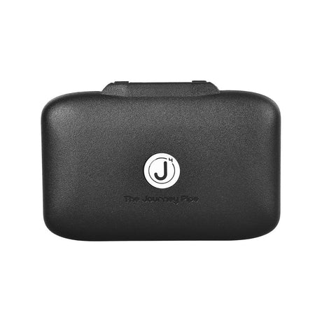 Journey Pipe J4 in Black, Zinc Alloy & Silicone Hand Pipe, 4" Length, Front View