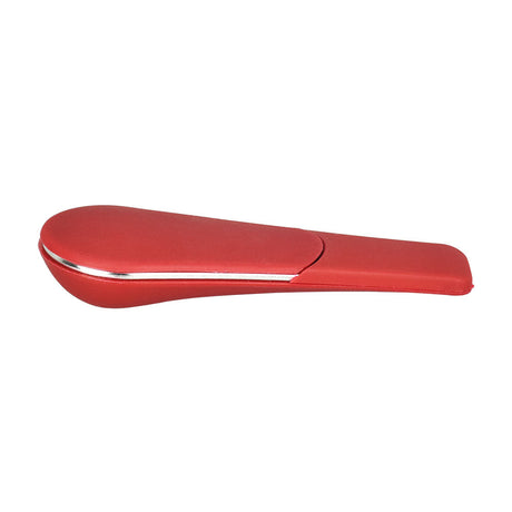 Journey Pipe J4 in Black - 4" Zinc Alloy Hand Pipe with Silicone Coating - Side View