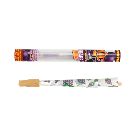 Juicy Jays Pre-Rolled Grape Flavored Hemp Cones, Front View on White Background