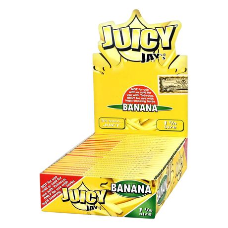 Juicy Jays 1 1/4 Banana Flavored Rolling Papers 24 Pack front view