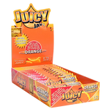 Juicy Jays 1 1/4 Size Orange Flavored Rolling Papers, 24 Pack Display Box