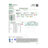 Certificate of Analysis for Just Delta 8 Cartridge displaying potency and safety tests