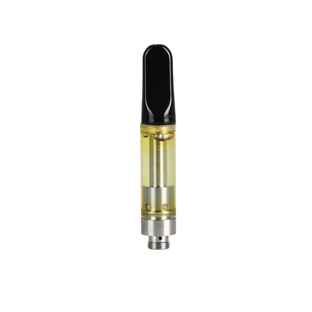 Just Delta 8 Vape Cartridge 1ml 1000mg displayed on white, easy-to-screw design for quick setup