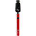 KandyPens 350mAh sleek red battery front view, portable vape pen accessory with USB charger