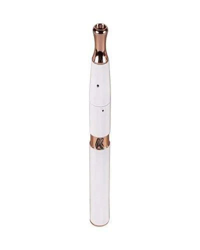 KandyPens Elite Vaporizer with Ceramic Body and Rose Gold Tip, Front View on White Background