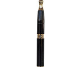 KandyPens Galaxy Vape Pen in Mercury Black Sparkle with Gold Accents, Portable Titanium Coil
