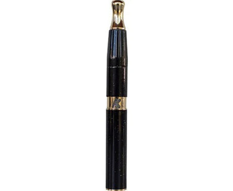 KandyPens Galaxy Vape Pen in Mercury Black Sparkle with Gold Accents, Portable Titanium Coil