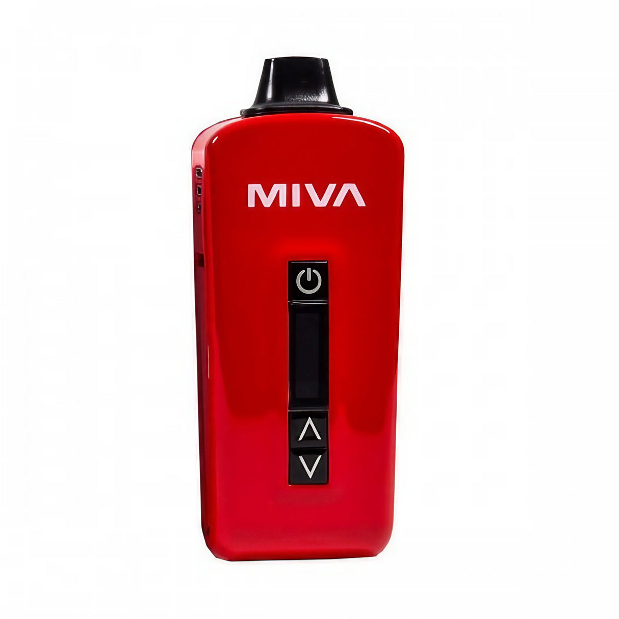 KandyPens MIVA 2 Vaporizer in Red with Power Buttons - Front View