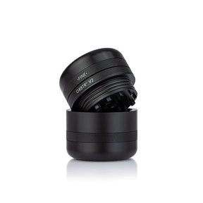 Kannastor GR8TR V2 Matte Black Grinder with Fine Grinding Plate - Front View