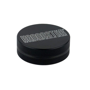 Kannastor Grinder 2 Piece 2.5" in Black - Top View, Durable Aluminum Build
