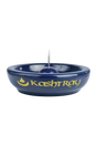 Kashtray Original Cleaning Spike Ashtray in Blue, Front View, 4.5" Ceramic with Rubber Base