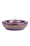 Kashtray Original Cleaning Spike Ashtray in Purple with Central Metal Spike - Front View