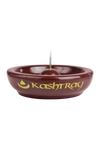 Kashtray Original Cleaning Spike Ashtray in Red, Ceramic with Rubber Base, 4.5" - Top View