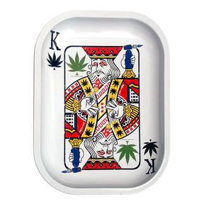 Kill Your Culture King of Concentrates Metal Rolling Tray, 5.5" x 7", Front View