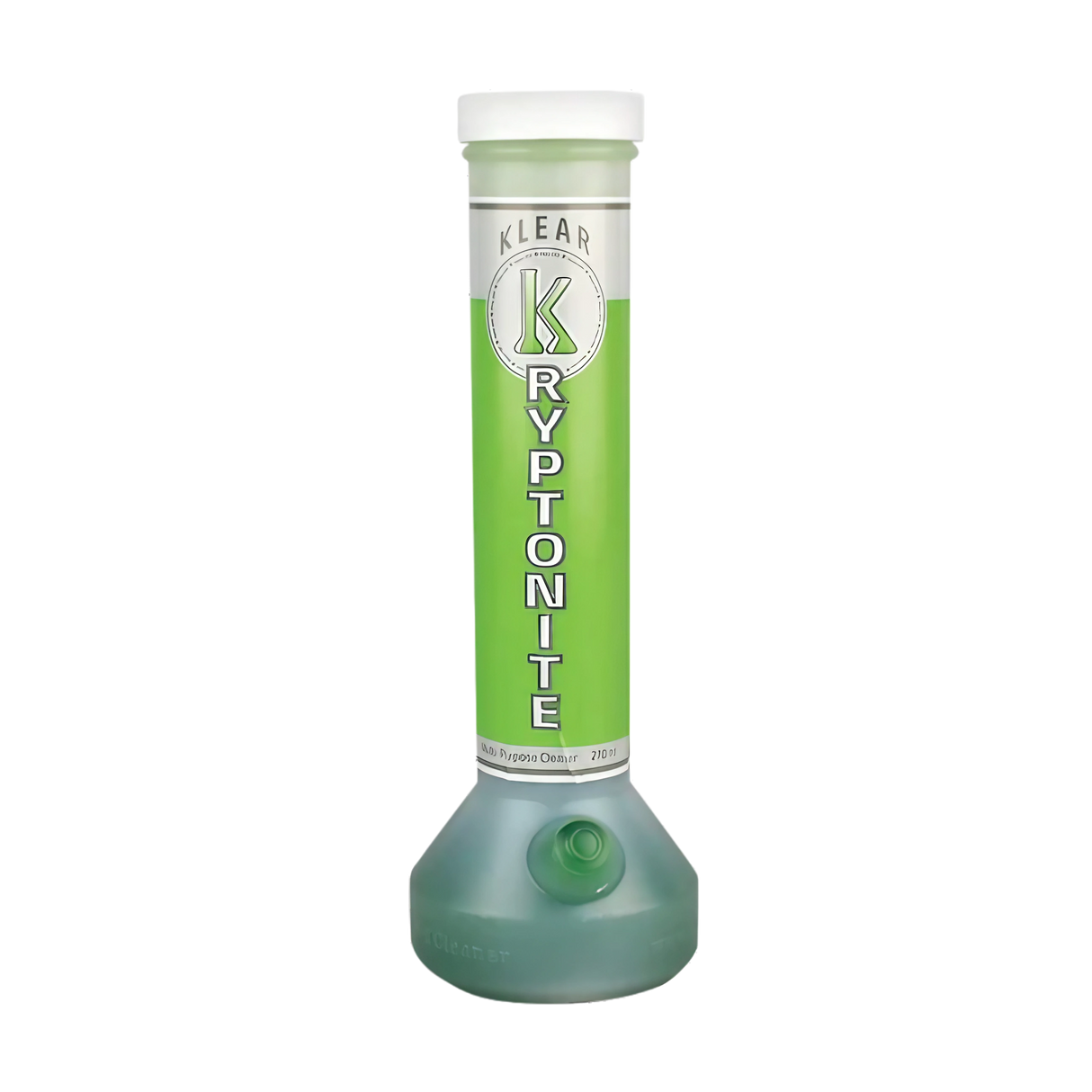 Klear Kryptonite 270 mL bottle of water pipe cleaner on seamless white background