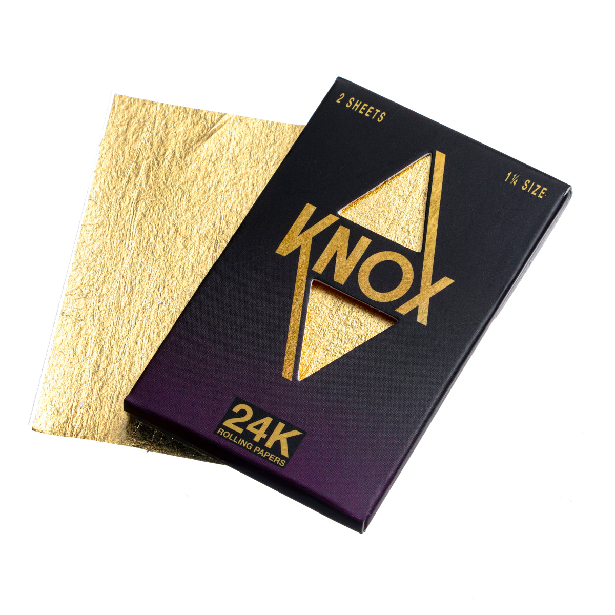 Knox 24K Gold Rolling Paper Standard Size - 2 Pack