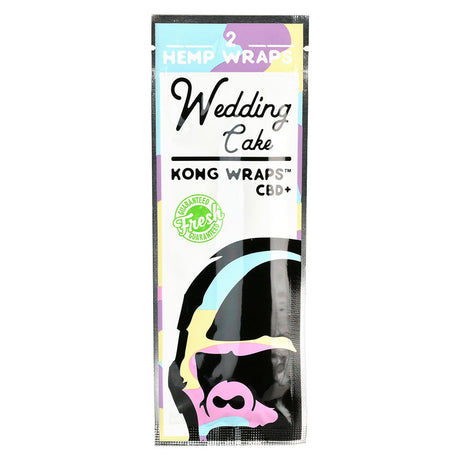 Kong Organic Hemp Wraps 2pk, Wedding Cake Flavor, Front View on White Background