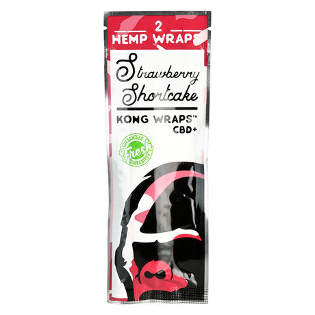 Kong Organic Hemp Wraps Strawberry Shortcake 2pk Front View