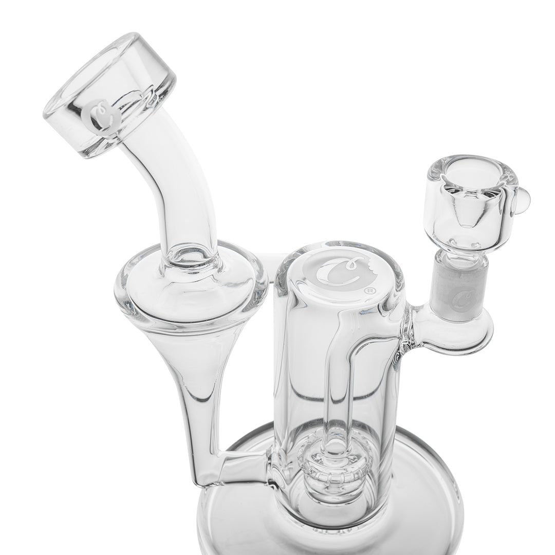 Cookies OG Cycler Recycler Bubbler with 14mm Female Joint, Top View on White Background