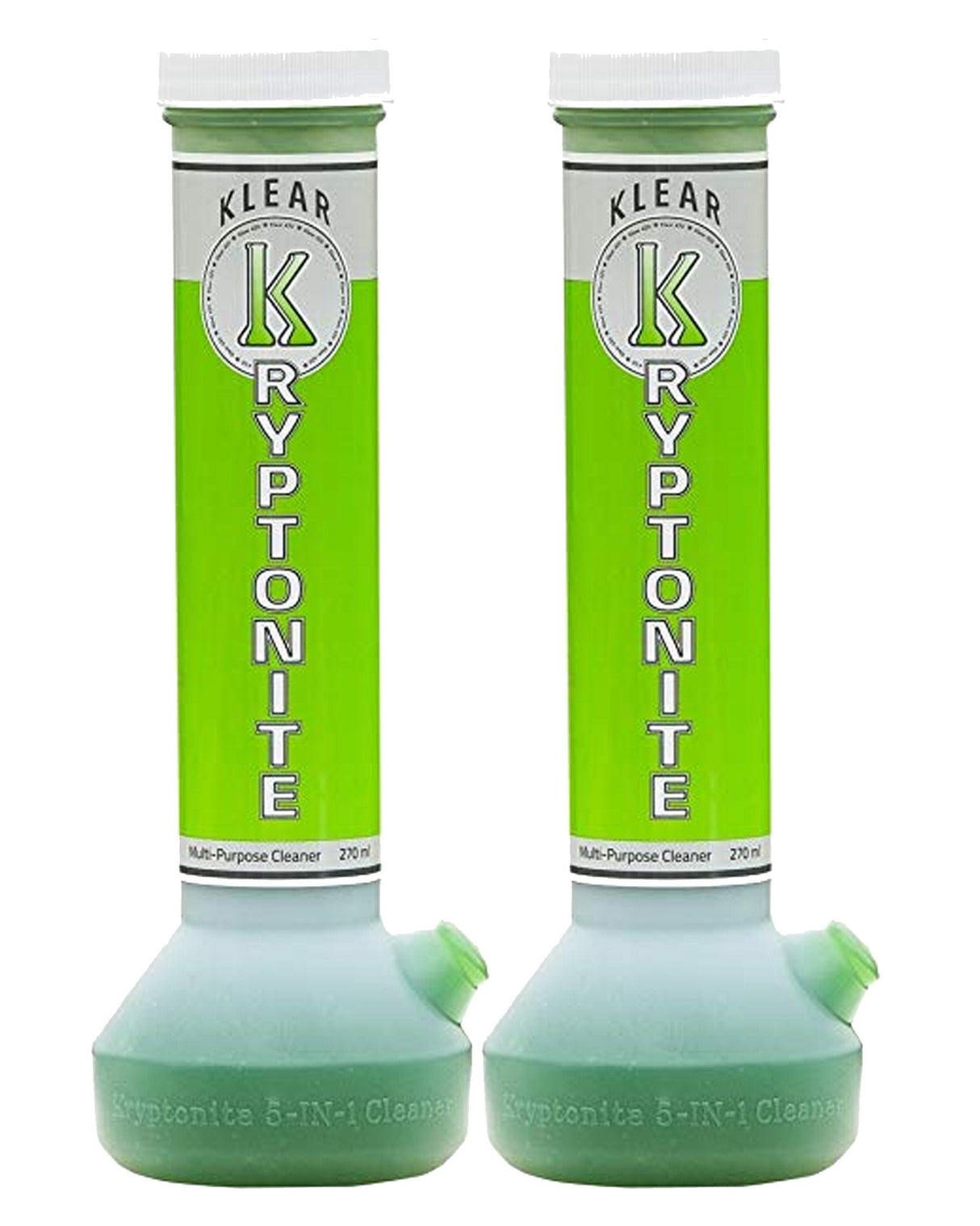 Klear Kryptonite Cleaner 2-Pack, front view on white background, effective multi-purpose cleaning solution