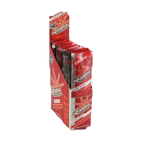 Kush Canadian Hemp Wraps Sweet Flavor 25 Pack Display Box Front Angle View