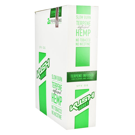 Kush Cones Hemp Pre-rolled Cones with Terpene Infusion, Purple and Green Packaging