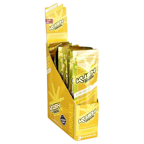 Kush Pre-Rolled Conical Herbal Wraps Lemonade Flavor, 15 Pack Display Box