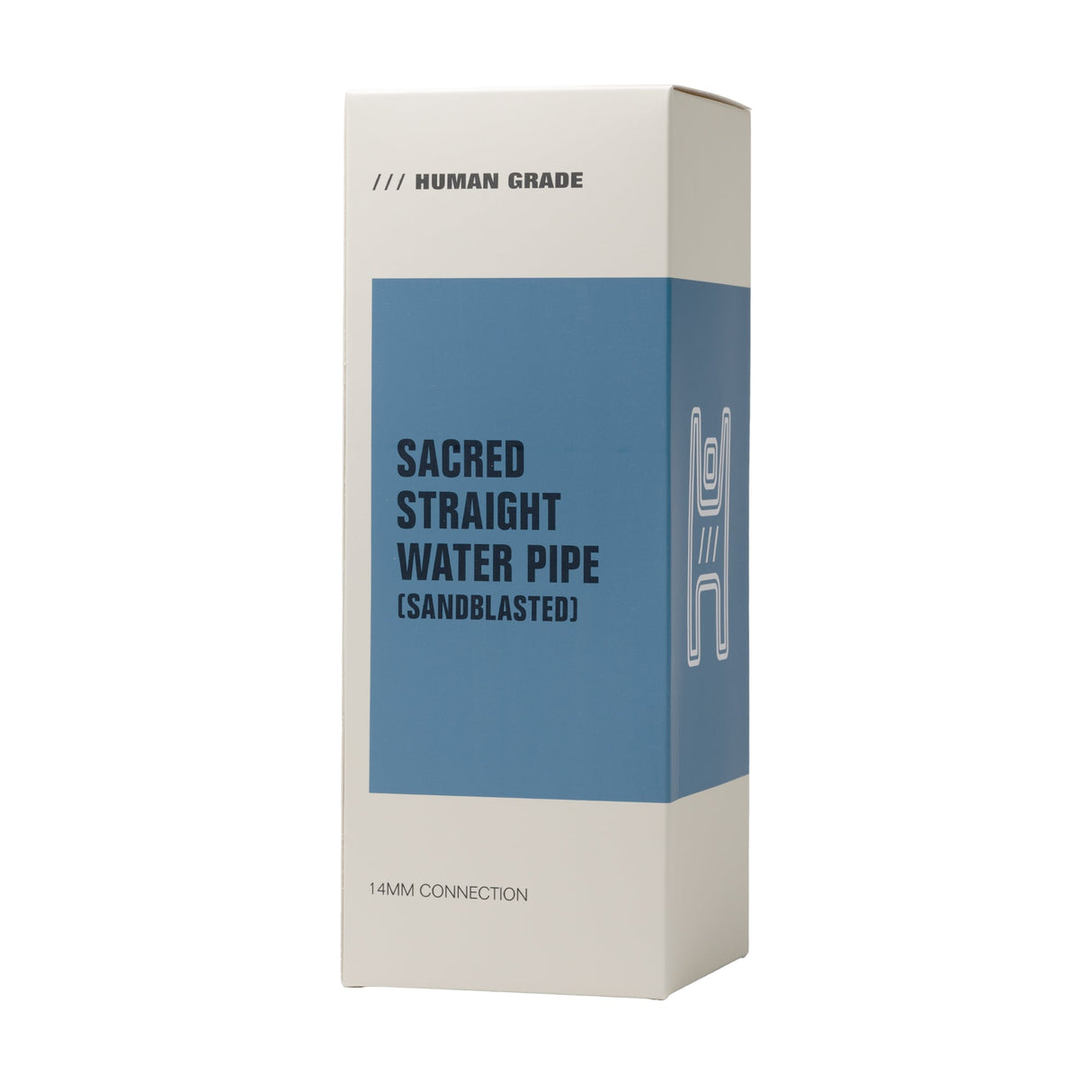 Human Grade Sacred Straight Sandblasted Glass Dab Rig