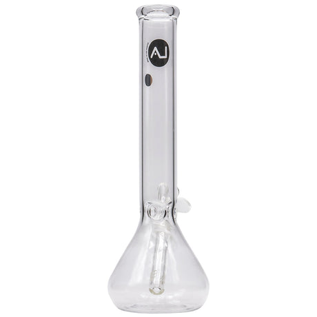 LA Pipes 12" Classic Beaker Bong with Thick Borosilicate Glass, Front View