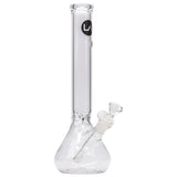 LA Pipes 12" Classic Beaker Bong made of Borosilicate Glass with a 14mm Female Joint, front view on white background