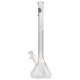 LA Pipes 14" Clear Beaker Water Pipe, Heavy Wall Borosilicate Glass, Side View