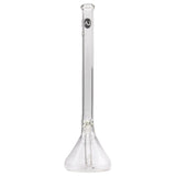 LA Pipes 14" Clear Beaker Water Pipe, Heavy Wall Borosilicate Glass, Front View