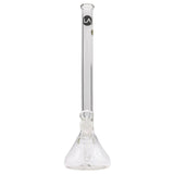 LA Pipes 14" Clear Scientific Beaker Water Pipe, Heavy Wall Borosilicate Glass, Front View