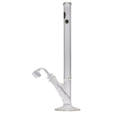 LA Pipes 14" Slim Straight Glass Waterpipe with Clear Borosilicate Glass - Side View