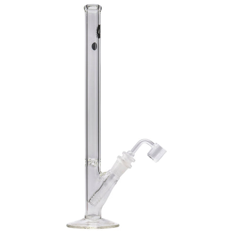 LA Pipes 14" Slim Straight Glass Waterpipe with Clear Borosilicate Glass and Side View
